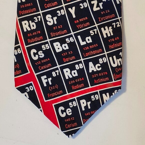FUN RALPH Marlin & Co. The Periodic Table Neck Tie 1994 Novelty Tie - Picture 4 of 6
